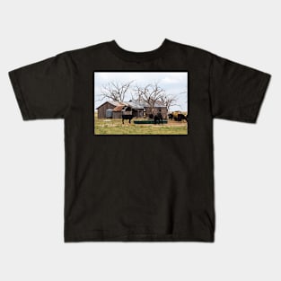 Black cattle Kids T-Shirt